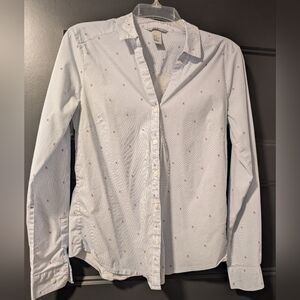 H&M - Women's Blue And White Button Up.